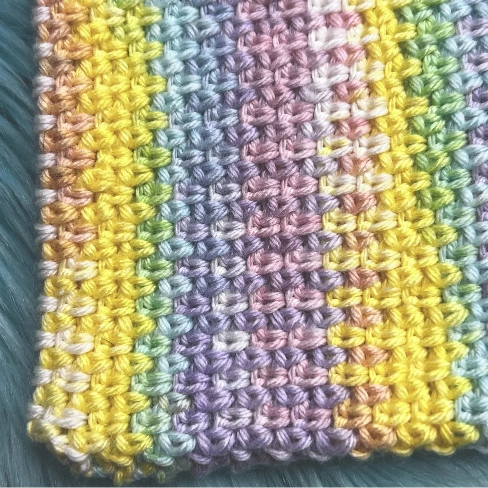 Handmade Pastel Book Pouch Sleeve Soft Texture Crochet PinkRainCloud